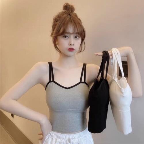 Women Cotton Underwear Tube Tops Sexy Solid Color Top Fashion Sports Comfort Tank Up New Spring And Autumn Ourdoor Top Lingerie