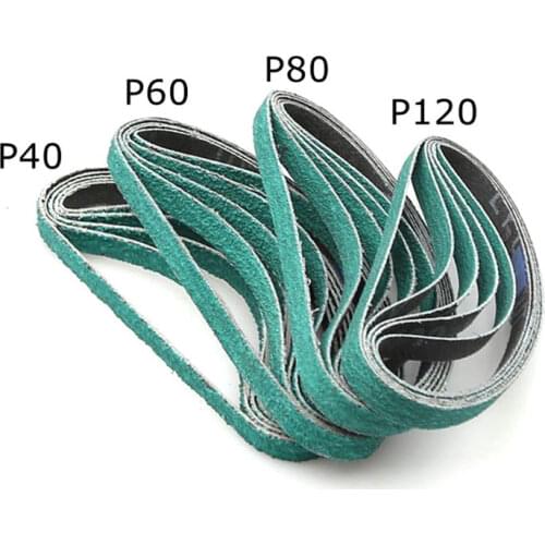 20pcs 10x330mm 3/8"x13" Zirconium Corundum Belt Abrasive Sanding Belt for Metal Belt Grinder 577F