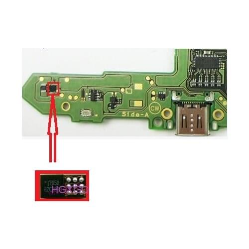 10PCS/LOT Original New For Nintendo Switch ns console Battery pin detection IC Chip +17050 17050 on motherboard fix part