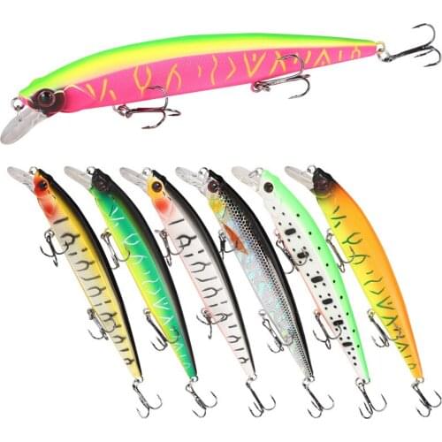 130mm/ 18G Suspending Minnow Bait Wobblers Fishing Lure jerkbait Artificial Hard Lure For Bass Pike