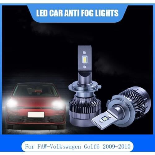 2Pcs For FAW-Volkswagen Golf6 2009-2010 LED Car Lights Anti Fog Lamp H7 H15 9006 Car LED Light Headlight Bulbs Kit Auto Bulb