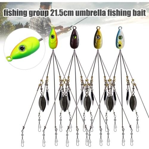 21.5cm Alabama Rig Lure Accessory For Jig Fishing Umbrella Shape Bait Connectors For Swim Bait Sequin