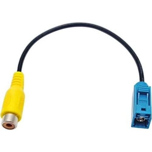 Car Reversing Camera Adaptor Fakra RCA Cable Plug for M-ercedes for F-ord OEM Radio Head Unit