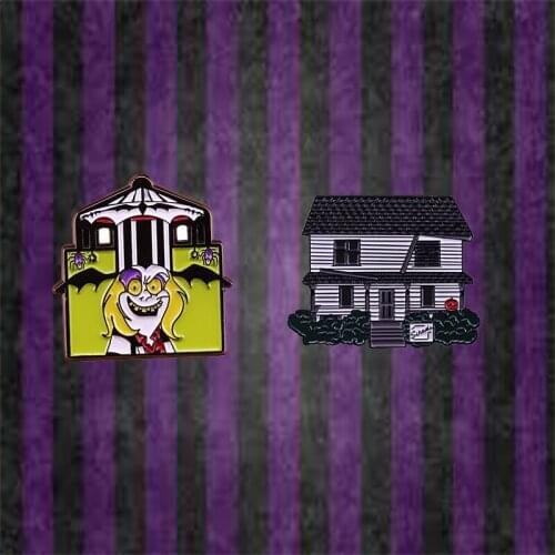 The Beetle Horror Movie Sereis Pin Set The Ghost and The House Enamel Pin Jewelry