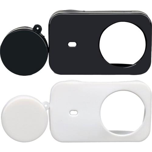 Besegad Flexible Silicone Camera Protective Case Shell with Lens Cover for Xiaomi Mijia 4K 4 K Mini Action Camera Accessories