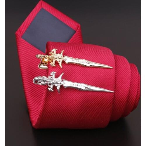 Quality Fashion Classy Copper Metal Sword Owl Car Necktue Tie Clip Ties Accessories Gift for Men Jewelry Luxury