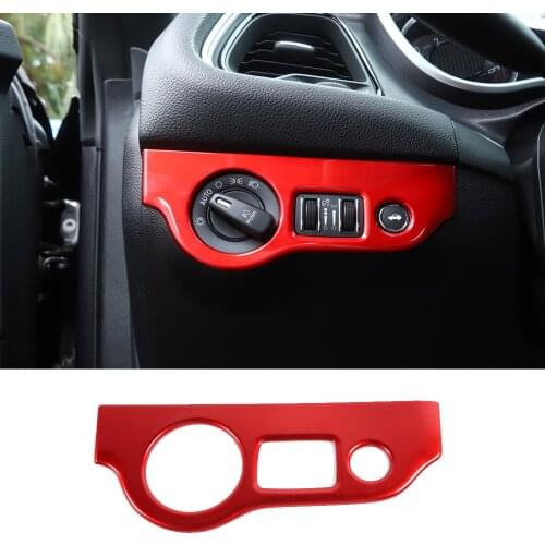 ABS Interior Headlight Switch Cover For Dodge Challenger 2015+ Charger 2010