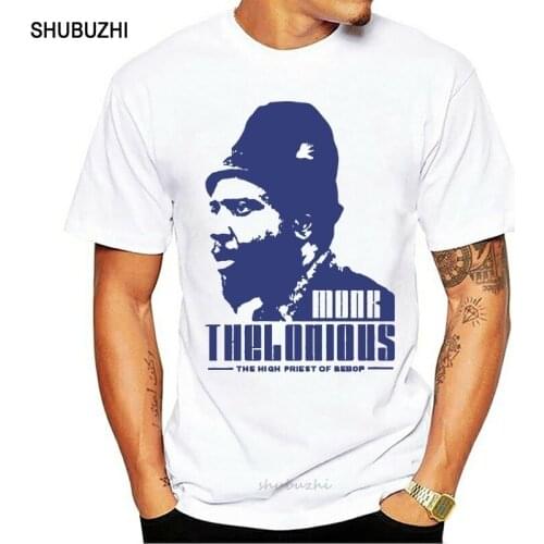Thelonious Monk t shirt Jazz music 60s miles davis John Coltrane Bill Evans men cotton tshirt summer brand teeshirt euro size