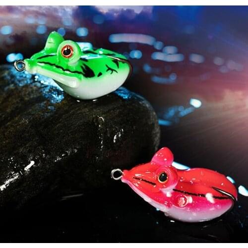 4.5cm 14g big eyes soft Ray Frog Simulation Soft Fishing Lures Topwater Ray Frog Lure