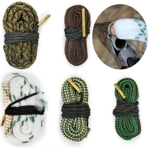 Gun Snake Brush Cleaning Kit for .17 .22 .223 .308 30-06 .357 .45 9mm cal 12 Gauge Pistol Rifle Shotgun Barrel Cleaner