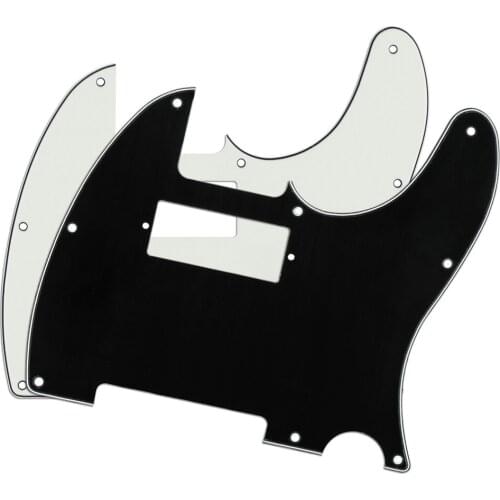 2pcs Black + Ivory 3Ply Mini Humbucker Guitar Pickguard Guitar Scratch Plate for Tele Guitar Parts