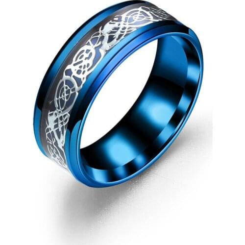Ufine Titanium Steel New stainless steel dragon ring fashion jewelry personality index finger tail ring R027