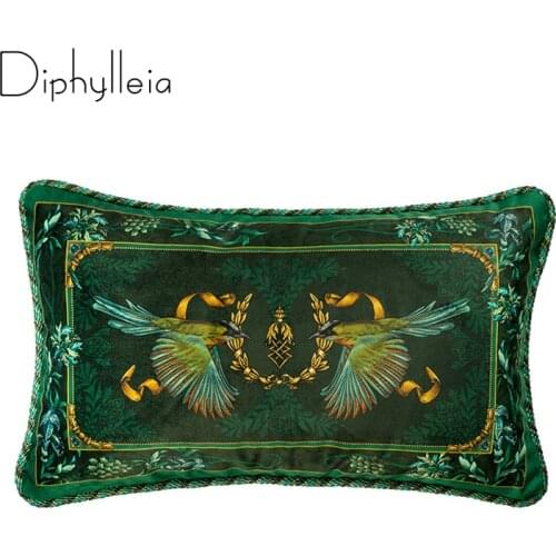 Diphylleia 2021 New Arrival Renaissance vintage stylish top luxury velour rectangle Cushion cover Bedding pillow case 50x30cm