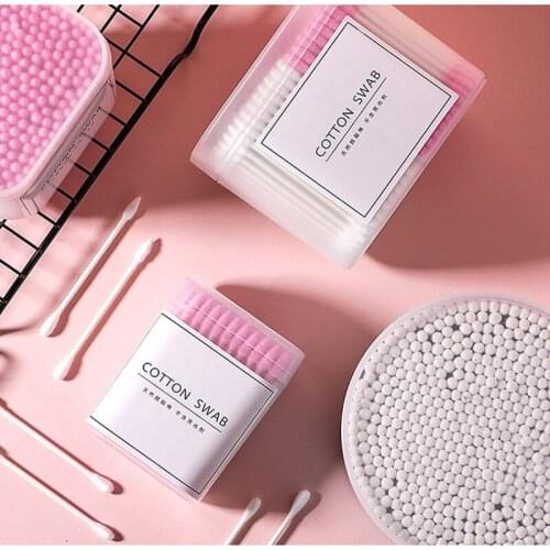 Disposable Dual Heads Ear Cleaning Makeup Cotton Swabs Buds Tips For Medical Nose Cleaning Health Care Tools Makeup Remover