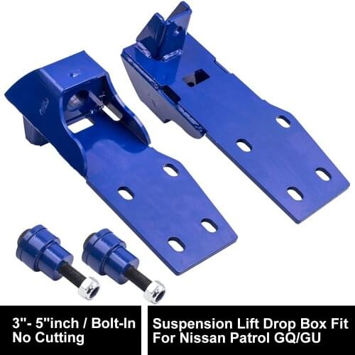 3"-5" 3-5 inch Dropbox For Nissan Patrol GU GQ Y60 Y61 Lifting Aid Suspension Lift Kits Control Arm Drop Boxes for Ford Maverick