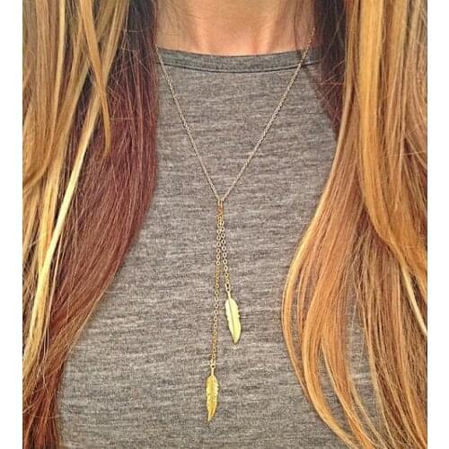 Na820 vintage Gothic punk simple Mori alloy leaves simple short section necklace clavicle Chain necklace female jewelry