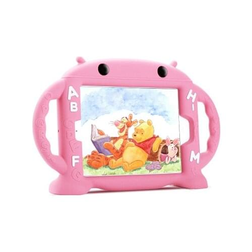 Shockproof Soft Silicone Stand cover for IPad Air 1 2 Pro 9.7 Case For iPad 9.7 2018 2017 A1822 A1893 Kids Handle case+ Film+Pen