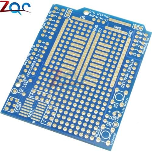 Prototype PCB Board For Arduino UNO R3 Shield Board FR-4 Fiber 2mm 2.54mm Pitch DIY