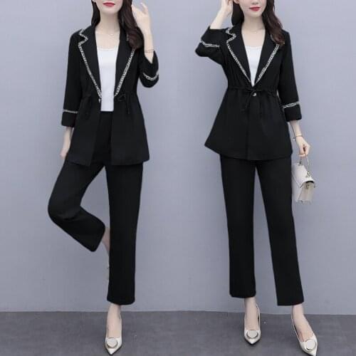 Qingerant Women's Business Trouser Suits