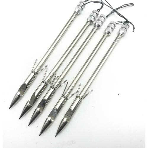 10/20pcs 14cm Stainless Steel Slingshot Fishing Arrow Heads Hunting Shooting Skill Darts Slingshot Fishing Tools
