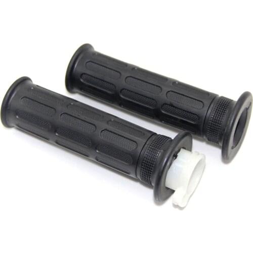 Handle Throttle Grips W/ Cable Tube Sleeve For Yamaha DT100 DT125 MX100 PW80