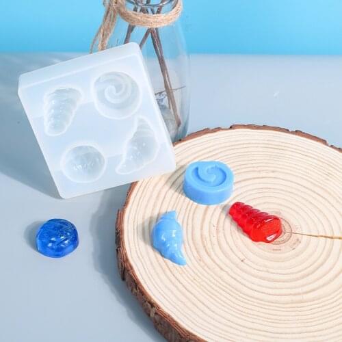 Diy crystal Epoxy Conch Shell Pendulum Mould High Mirror Plaster Aromatherapy Car Decoration Spreading Stone