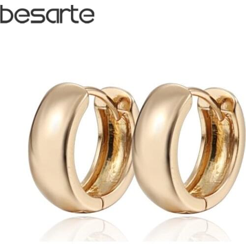 Gold-color Small Hoop Earrings For Women Boucle D'oreille Femme Brincos Ouro Oorringen Orecchini Donna Pendientes Earings E0235