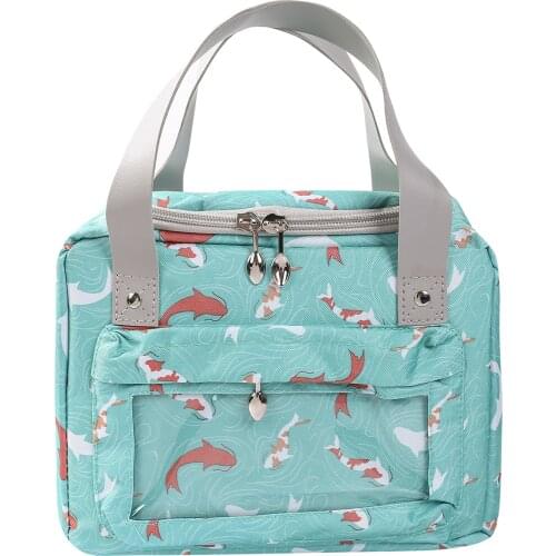 Lunch Bag Insulated Handbag Fruit Leak-proof Container Storage Case Box Cold Warm Soft Lining Portable Pack Picnic Bag