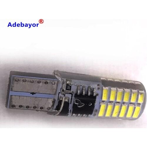 100pcs T10 W5W led strobe flash silicone gel light 194 168 3014 24LED LED blink Light Bulb Clearance Lights 12V 2 model Lights