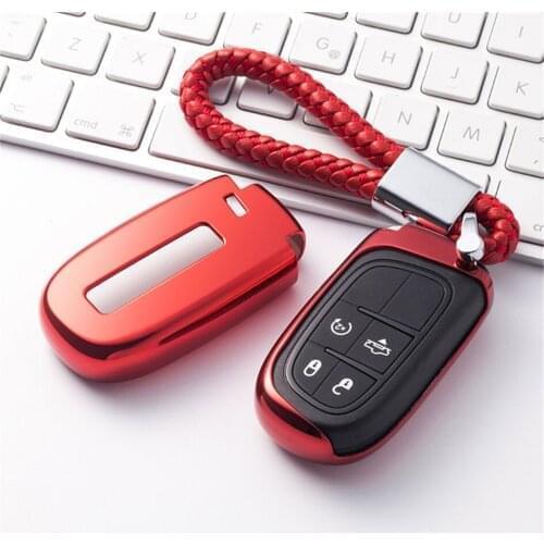 Car Styling TPU Car Key Cover Case For Dodge Journey Charger Dakota Challenger Grand Caravan Caliber Key Shell Car Accessories