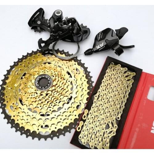 LTWOO 1*12s 12 Speed MTB Groupset Shift Carbon Rear Derailleur Shift Chain Mountain Bike 11-52T Gold Cassette For SRAM Shimano