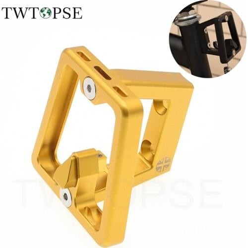 TWTOPSE Bicycle Bike Racks Front Carrier Blocks For Brompton Folding Bike Superlight British flag Bag Cargo Mounts CNC Cycling