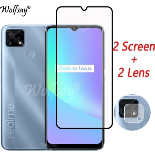 Full Cover Tempered Glass For Oppo Realme C25S Screen Protector For Oppo Realme C25S Camera Glass For Realme C25S Glass 6.5 inch