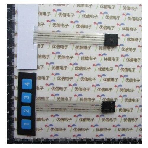 1*4 matrix keyboard membrane switch Single-chip extended keyboard