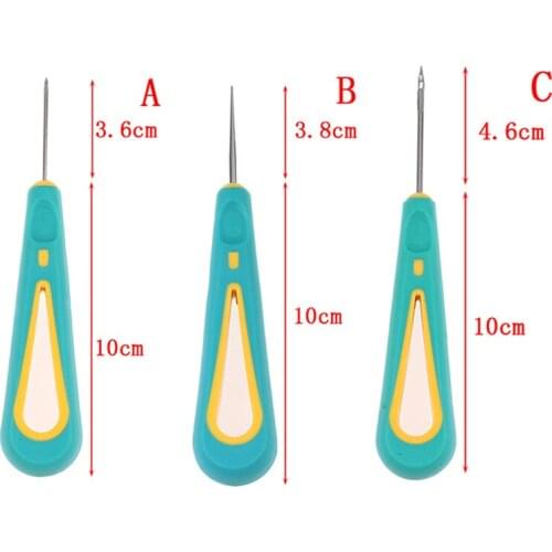 1 pc Sewing Crochet Steel Sticher Sewing Awl For Shoes Repair Sewing Needle Hook Tool