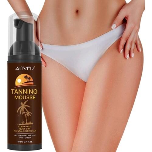 100ml Body Self Tanners Cream Tanning Mousse For Bronzer Face Makeup Solarium Medium Skin Sun Cream Care Nourishing Makeup