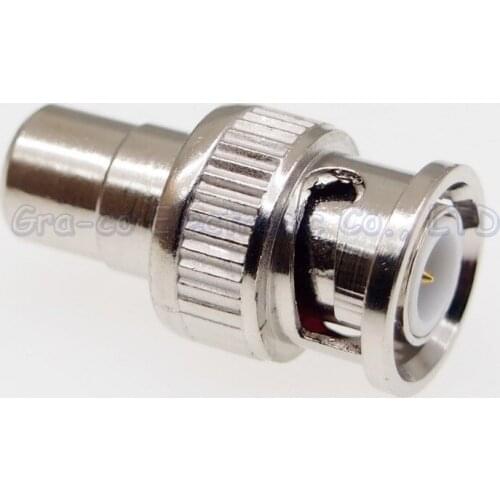 25pcs BNC male to RCA female Adapter Connector Q9 to RCA Video Converter