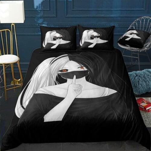 Gesugao Yandere Ecchi Otak Duvet Cover Comfortable Quilt Home Decora Design Universal Bedding Set Bedclothes+Pillowcase 3pcs