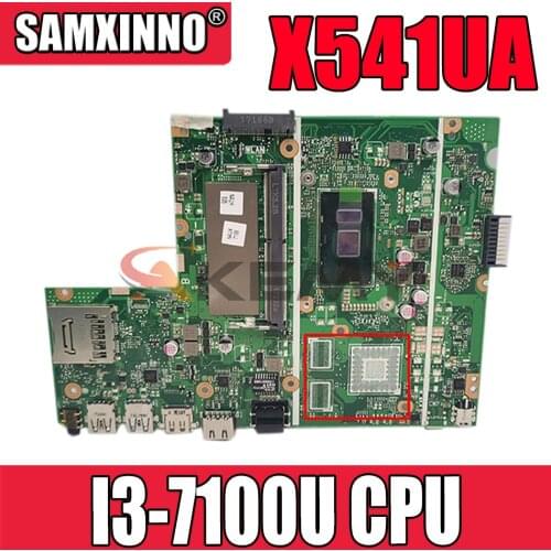 Akemy For Asus X541UJ X541UV X541UVK X541UQ X541UQK X541UA X541UAK X541U laptopmotherboard with I3-7100U CPU 0M GM tested100