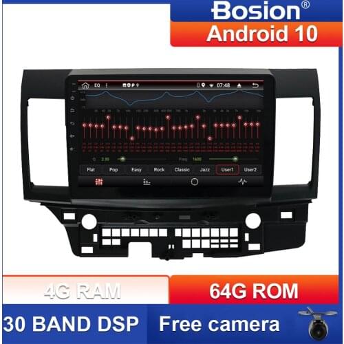 PX6 Android 10 4G+4G Car Radio For Mitsubishi Lancer 2007-2012 10 Inch WiFi RDS DSP Video Audio Multimedia 1 Din Car Dvd Player