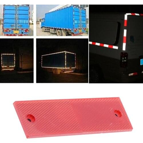 White Red Warning Reflective Safety Plate Reflector Stickers For Car Truck Car Accessories Tool