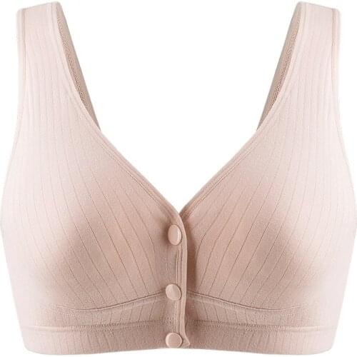 Maternity Breastfeeding Bra Gather Prevent Sagging Pregnant Women Vest Style Cotton Underwear Comfortable Breathable Nursing Bra