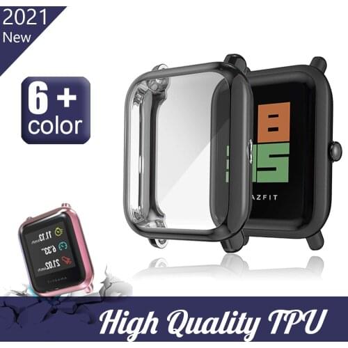 Case Cover for Xiaomi Amazfit bip Accessories Smart Watch for Huami Amazfit bip Screen Protector TPU Watch Protective case