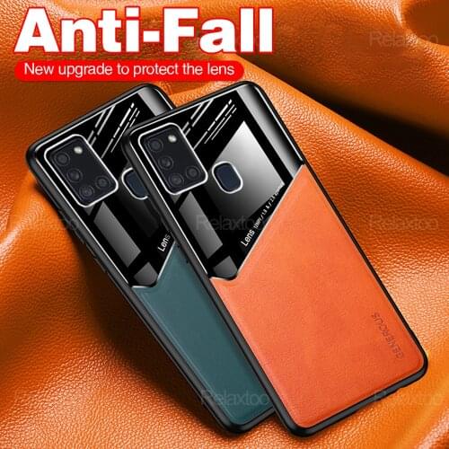 Чехол samsun a21s Leather Car Magnetic holder Case on For samsung galaxy a21s a 21 s a 21s Shockproof Phone Cover coque 6.5
