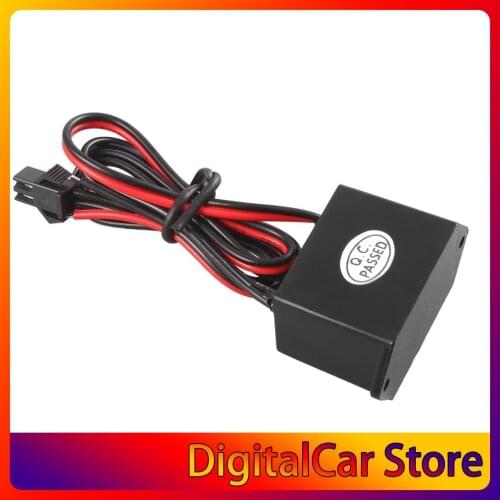 Black 12v power supply DC to AC Inverter for EL Lamp Wire Electroluminescent 5M Meters led driver volt led