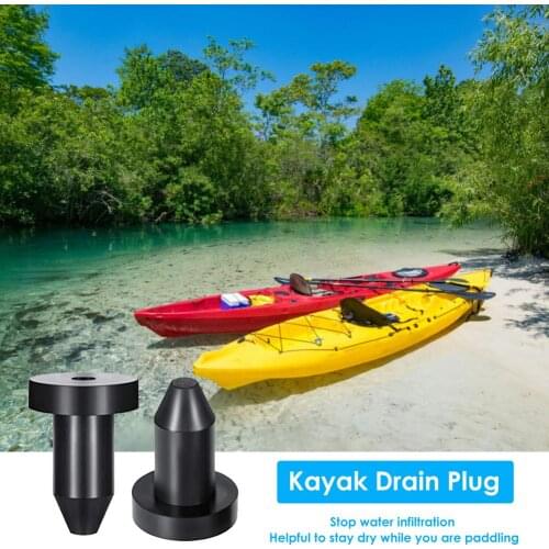 Fitting 1/2 Inch Kayak Drainage Hole 6pcs Durable Drain Plug Push-In Rubber Water Retaining Drain Plug Kayak Boat Accessories