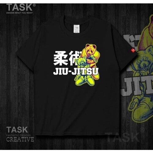 Fox Panda Animal Illustration Brazilian Jujitsu T-Shirt Summer Cotton Short Sleeve O-Neck Unisex T Shirt New S-3XL