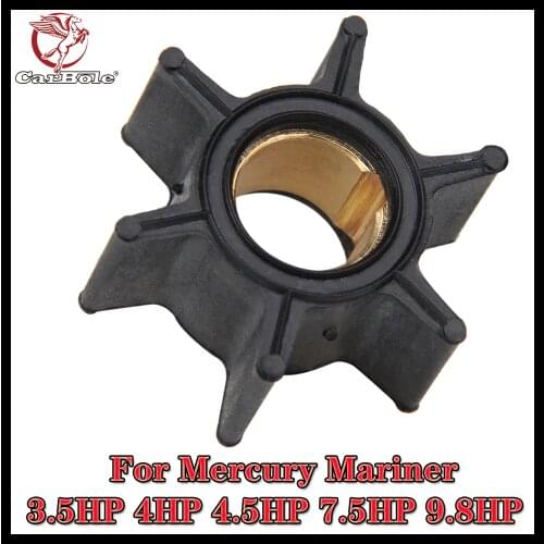 CARBOLE Water Pump Impeller 47-89980/47-68988/18-3054 for Mercury Mariner 3.5HP 4HP 4.5HP 7.5HP 9.8HP Outboard Motor