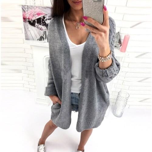 Cardigans Sweaters Female Cardigan Slim Knitted Basic Sweater Vintage Causal Sweater Coat