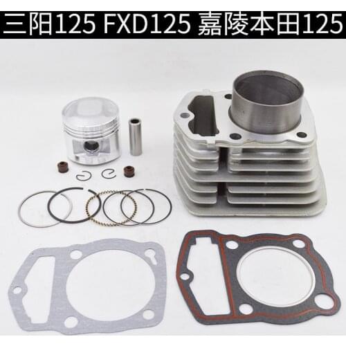 Motorcycle Cylinder Piston Ring Gasket Kit 56.5mm for SYM XL125 XLS